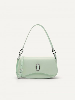Women's Pedro Rift Leather Bags Shoulder Bags Light Green India | I5O-9065